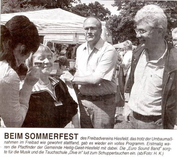 Zeitungsartikel aus der NRZ vom 21. Juni 04